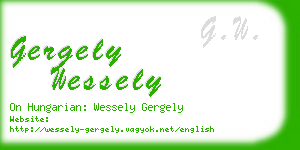 gergely wessely business card